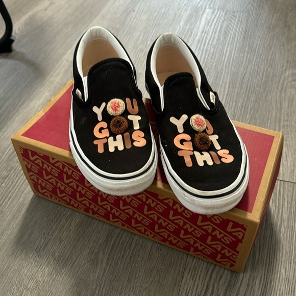 Vans You Got This Breast Cancer Awareness Slip On Sneakers with Box Women's 6.5 - Picture 1 of 9